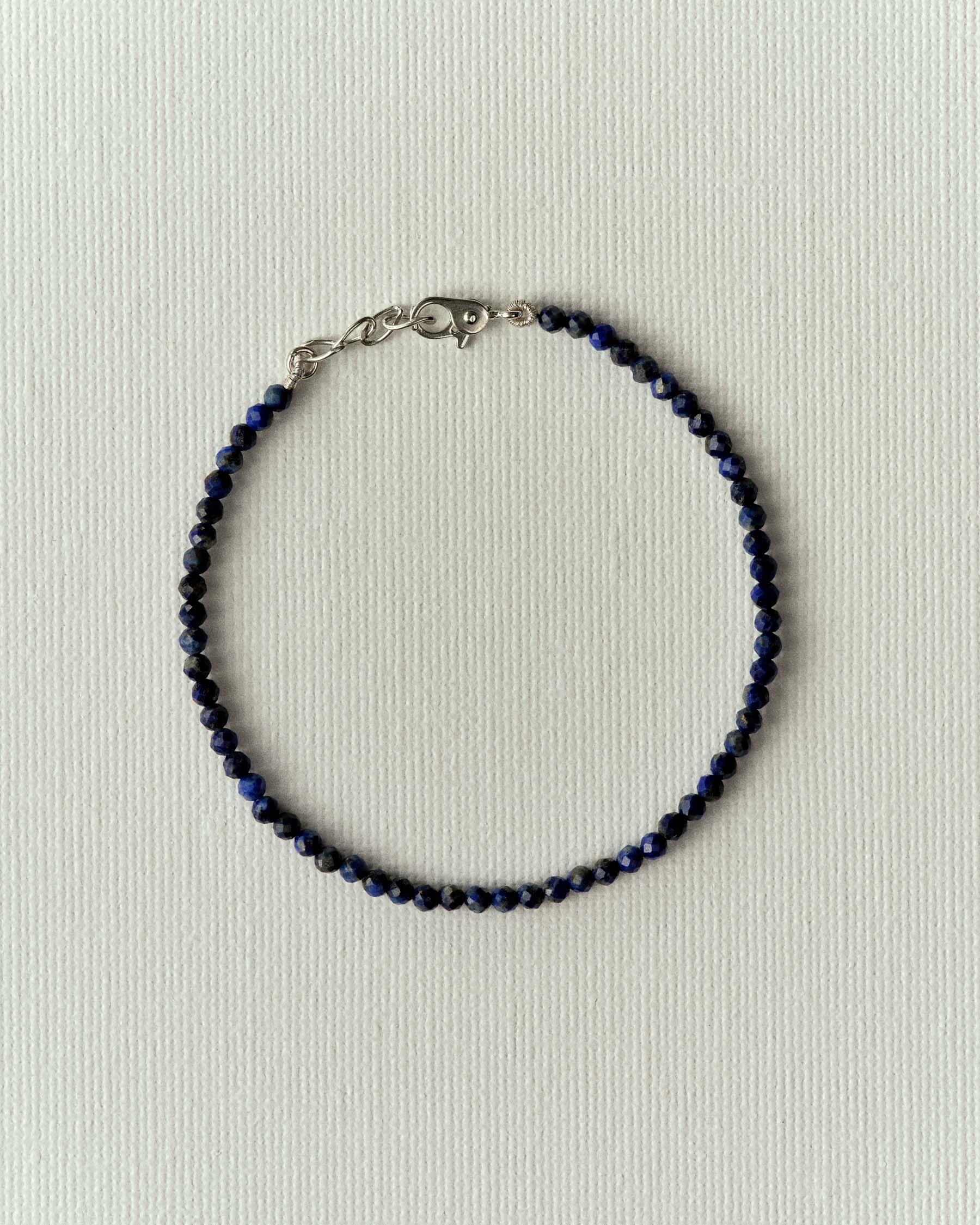 Bracelet pierres facettées fines