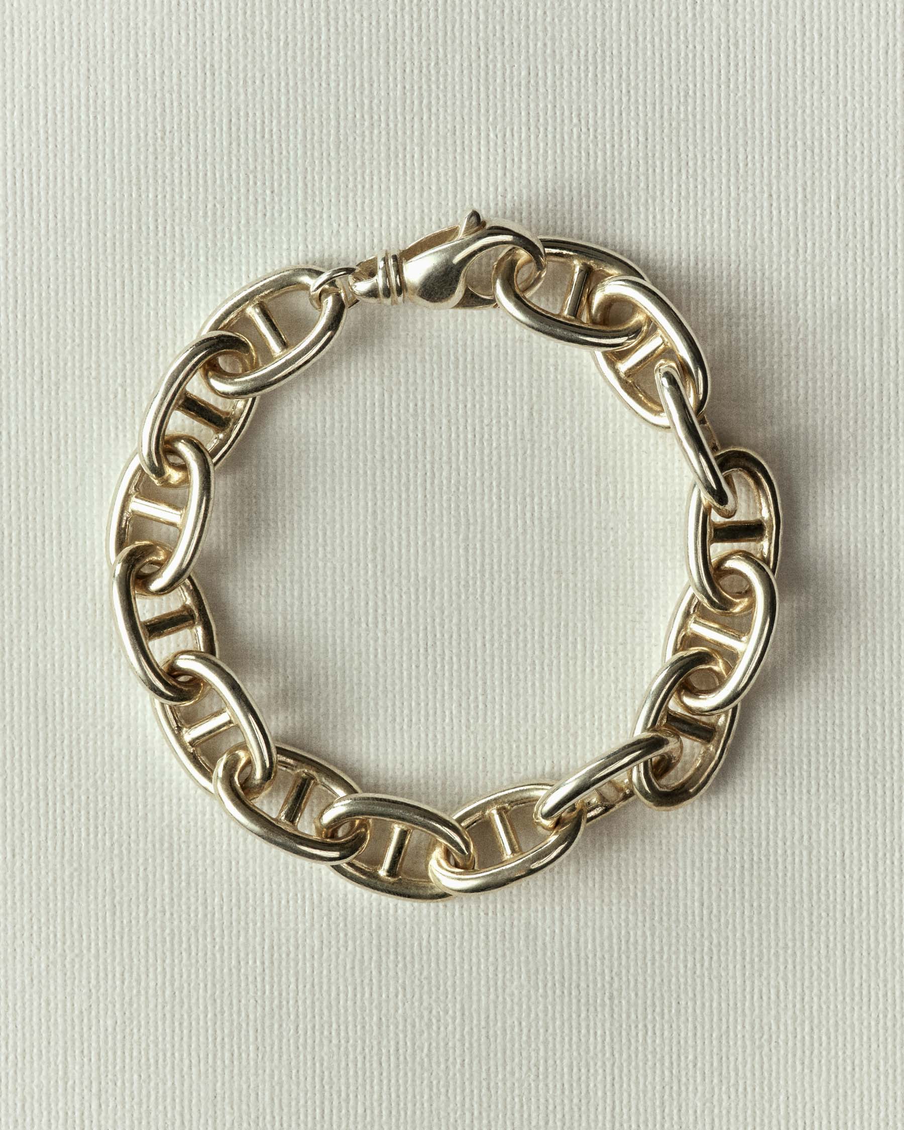 Vintage wide link bracelet