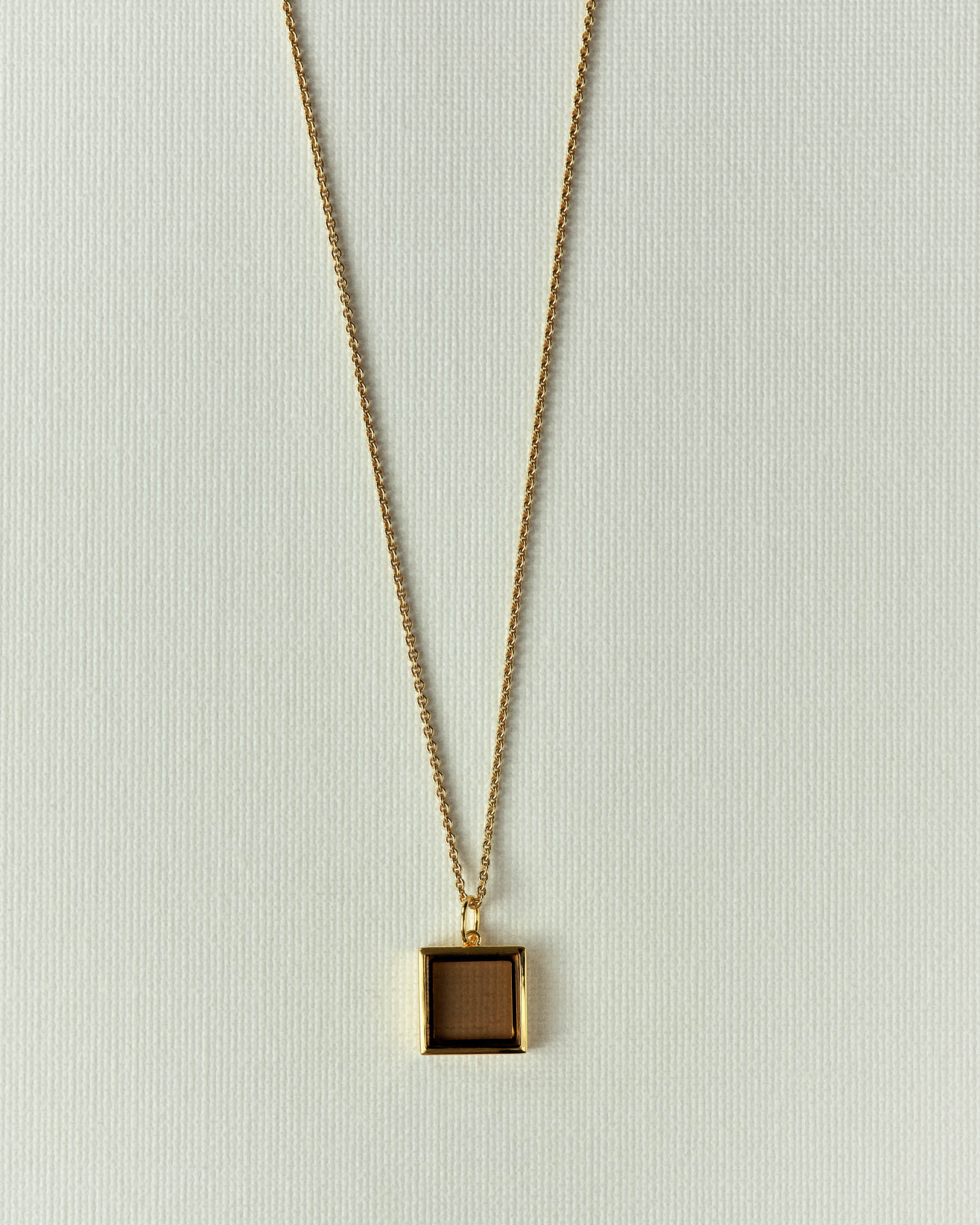 Square stone pendant