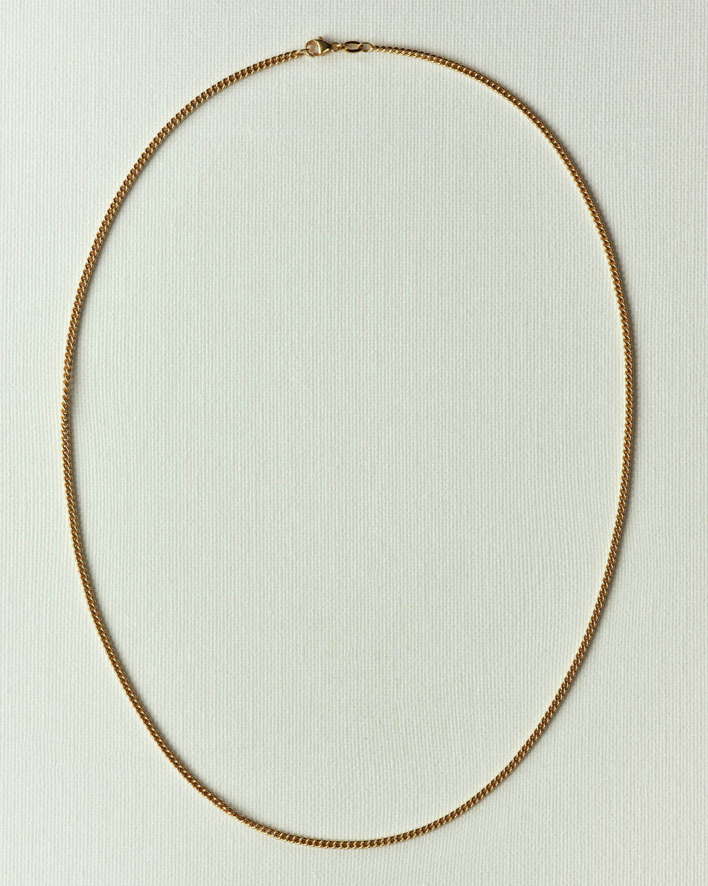 Fine curb chain necklace
