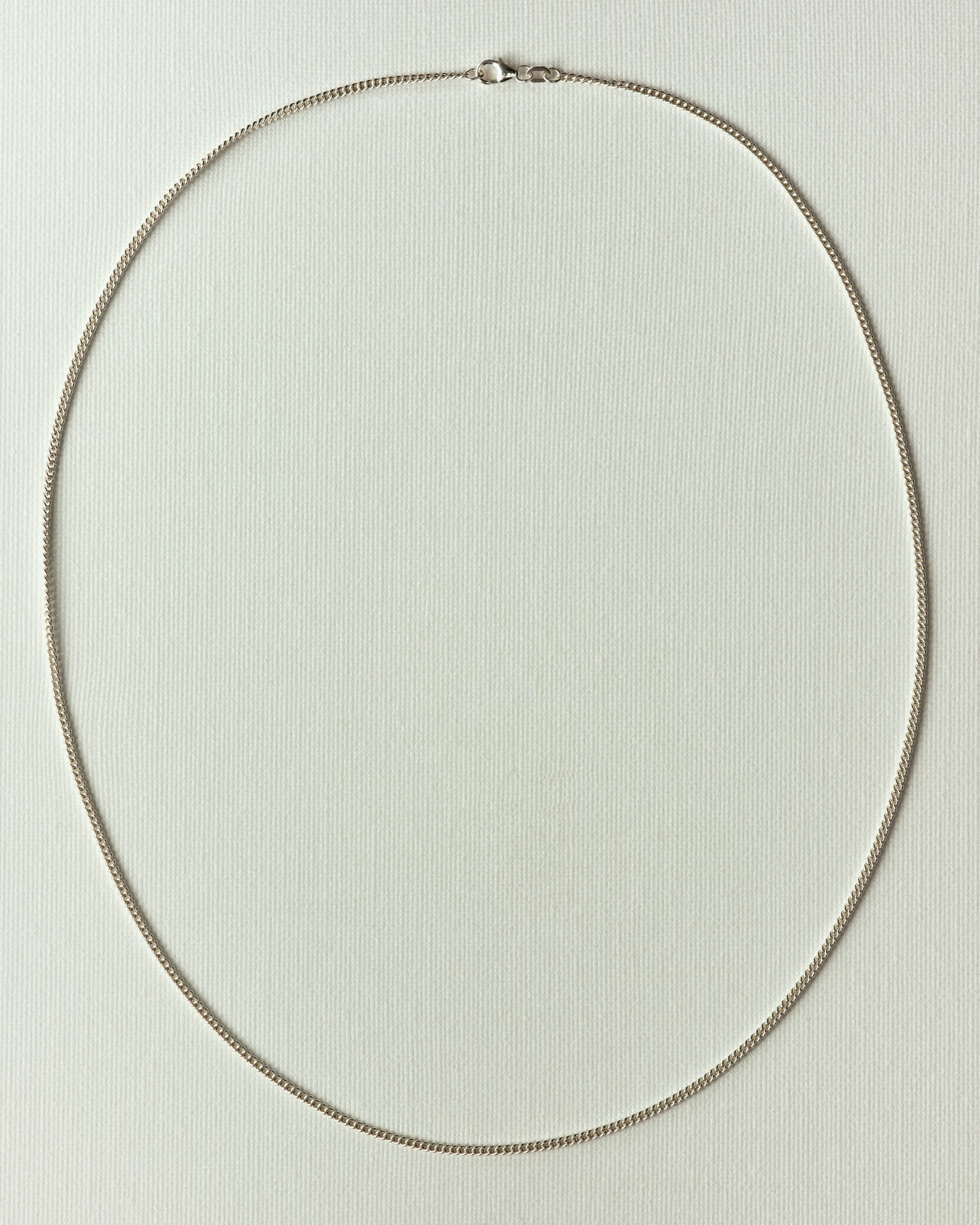 Fine curb chain necklace