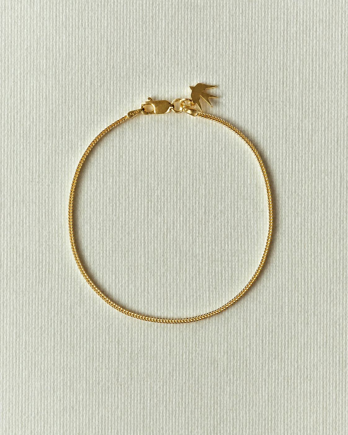 Fine snake chain bracelet