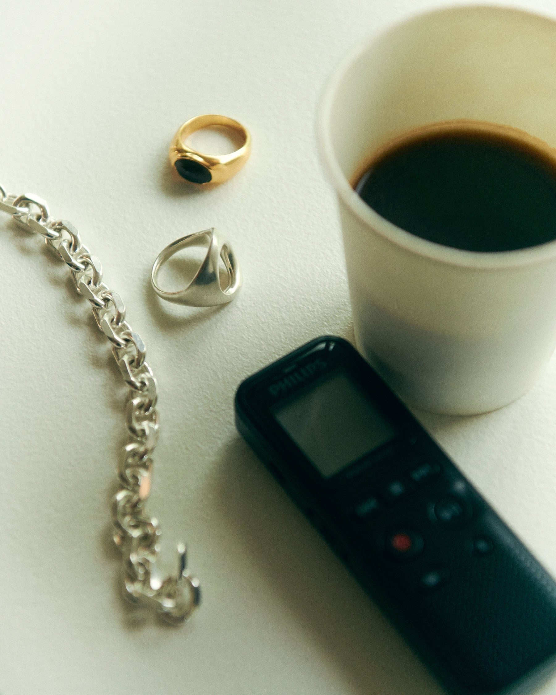 Chunky faceted trace chain bracelet
