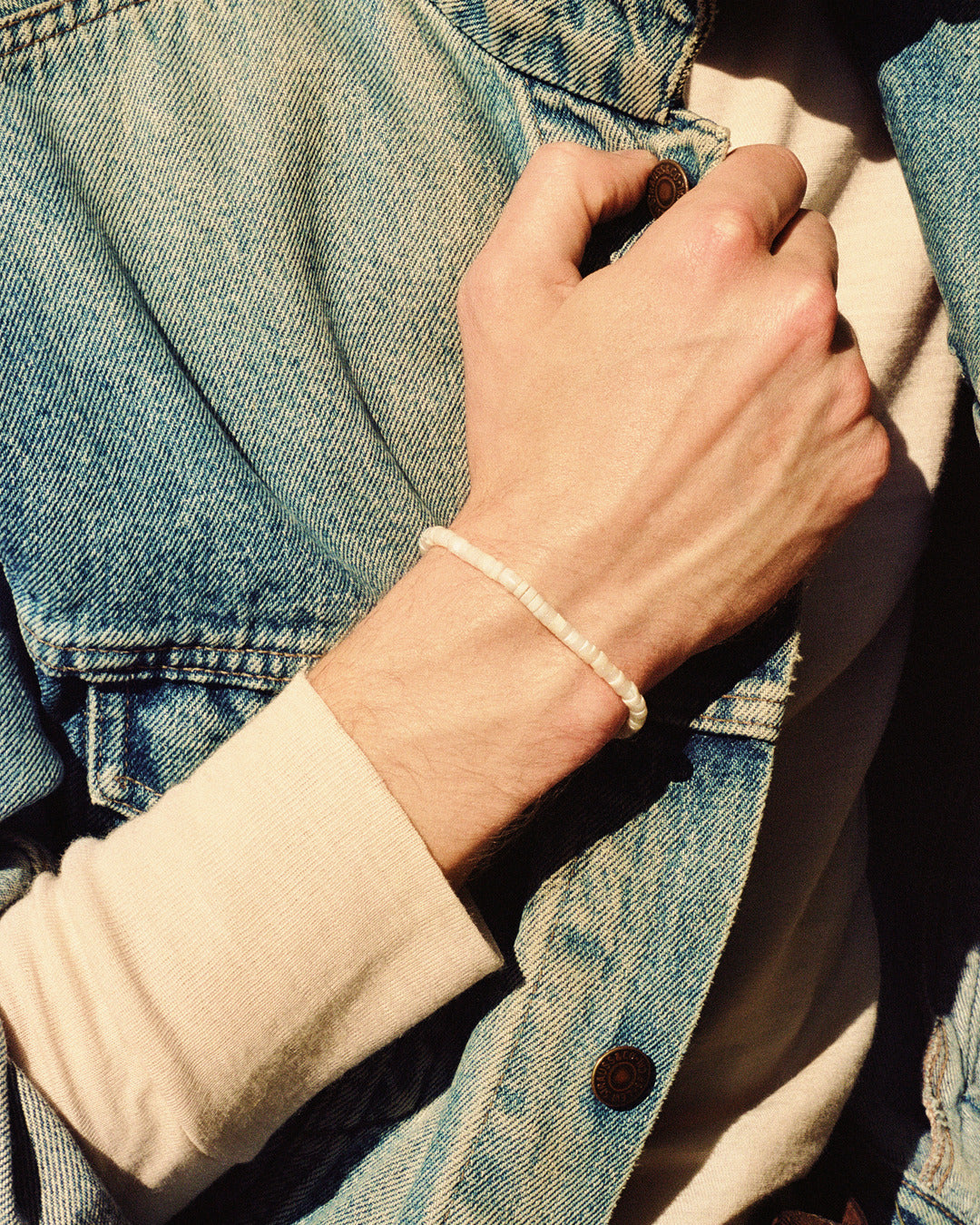 Bracelet à perles heishi