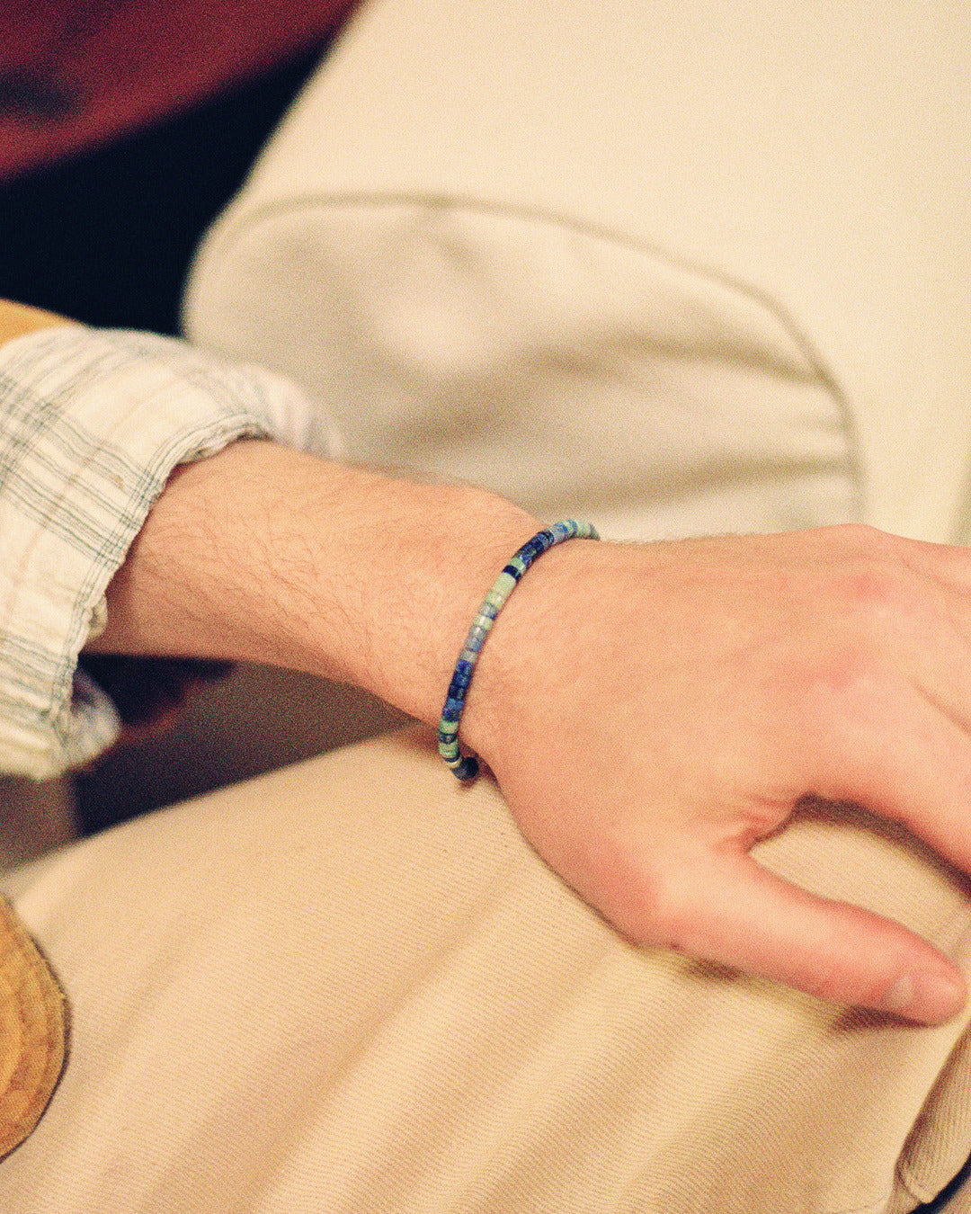 Bracelet à perles heishi