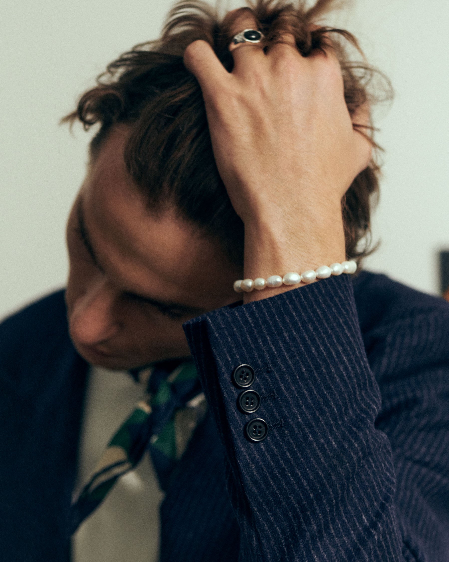 Bracelet de perles de nacre naturelle