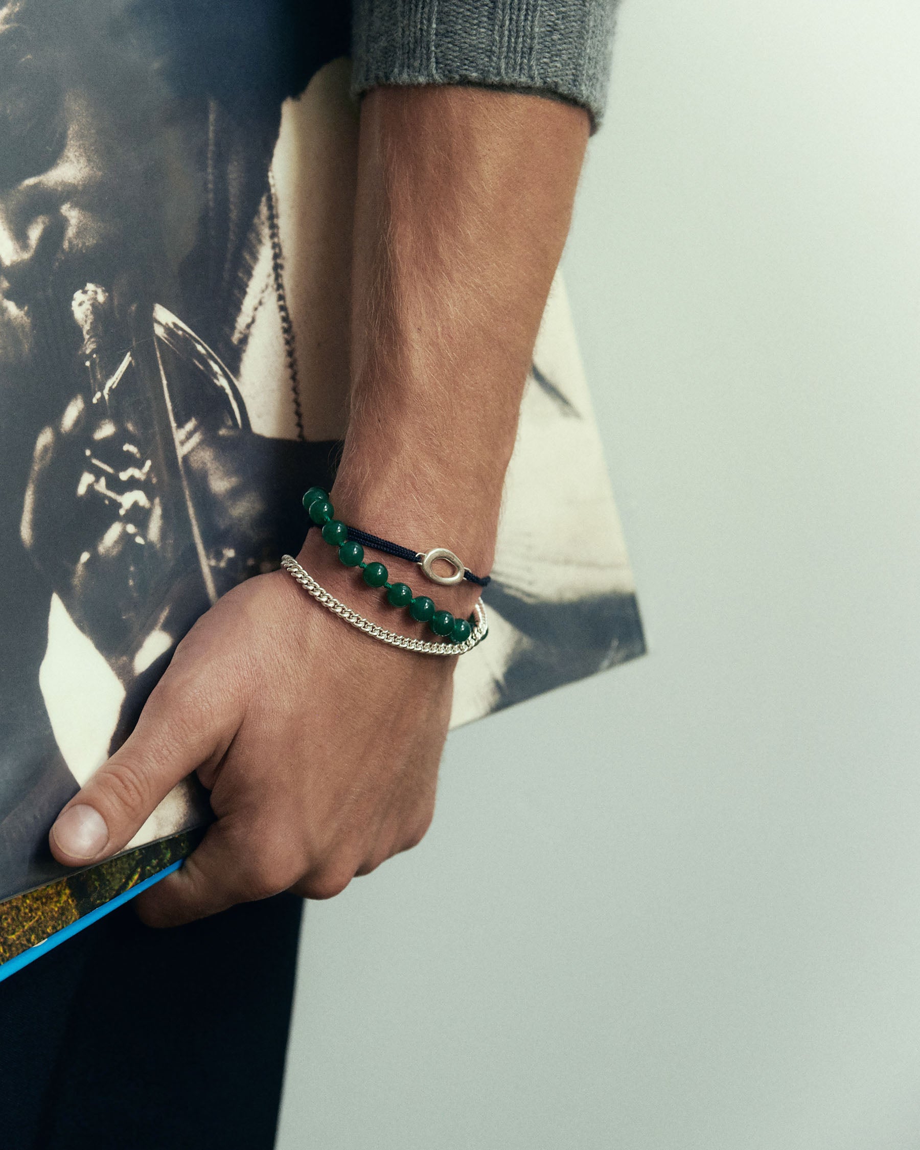 Round curb chain bracelet