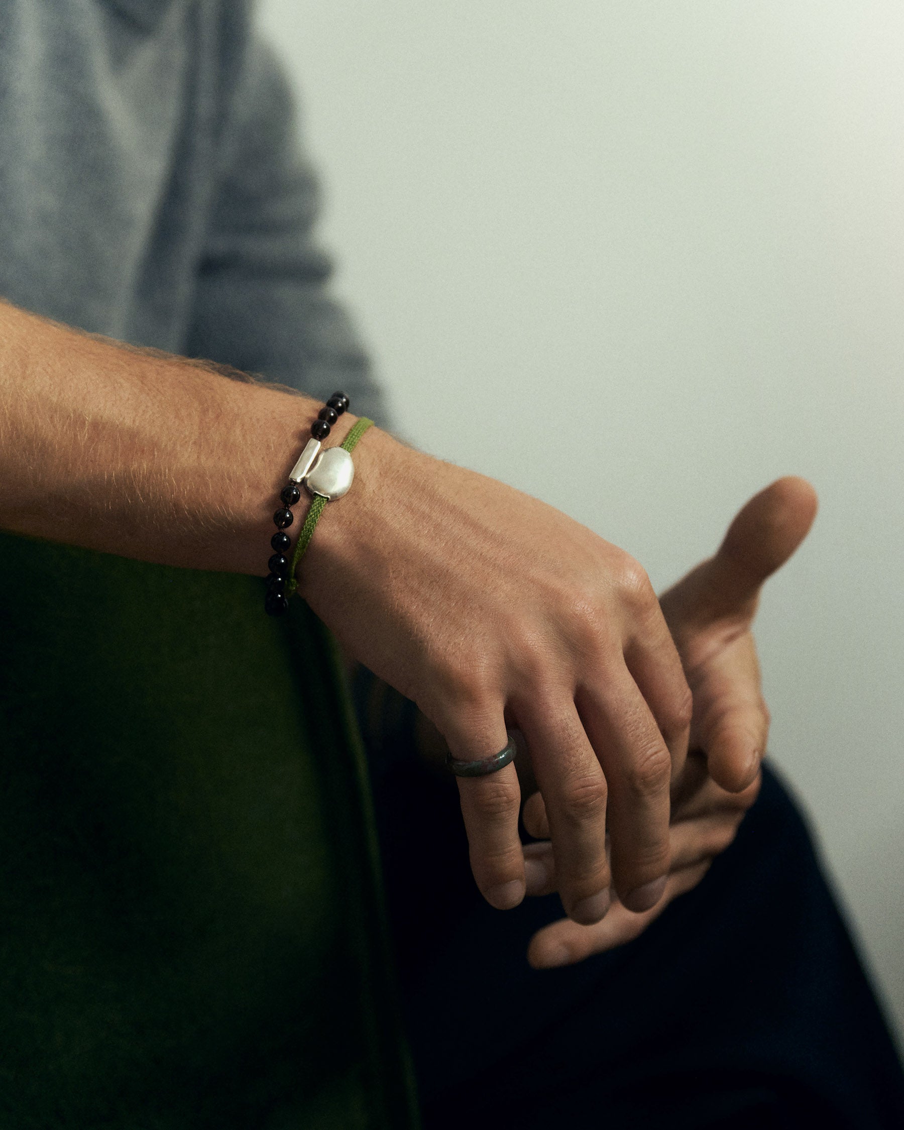 Bracelet pierres élément organique