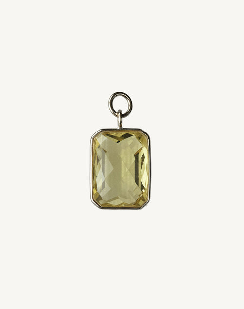 Rectangular stone pendant