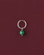 OS / Silver 925 & Green jasper / Single earring
