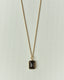 55 / Gold plated & Smoky quartz