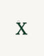 X / Silver 925