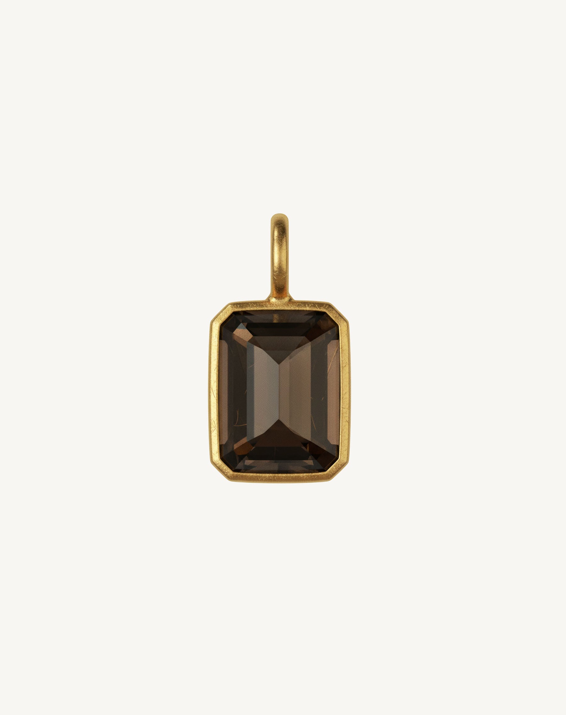 Pendentif rectangulaire serti pierre