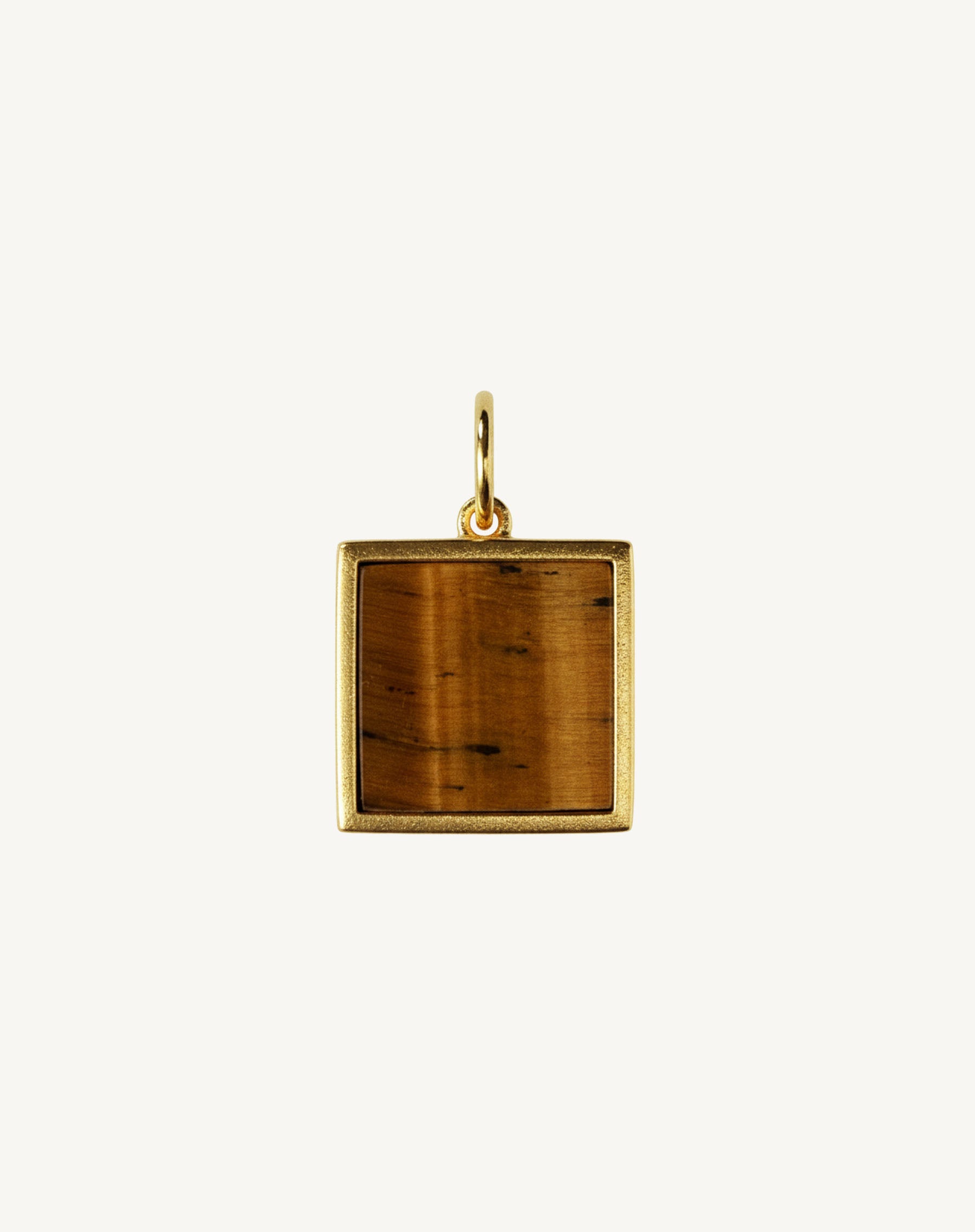 Pendentif carré serti pierre