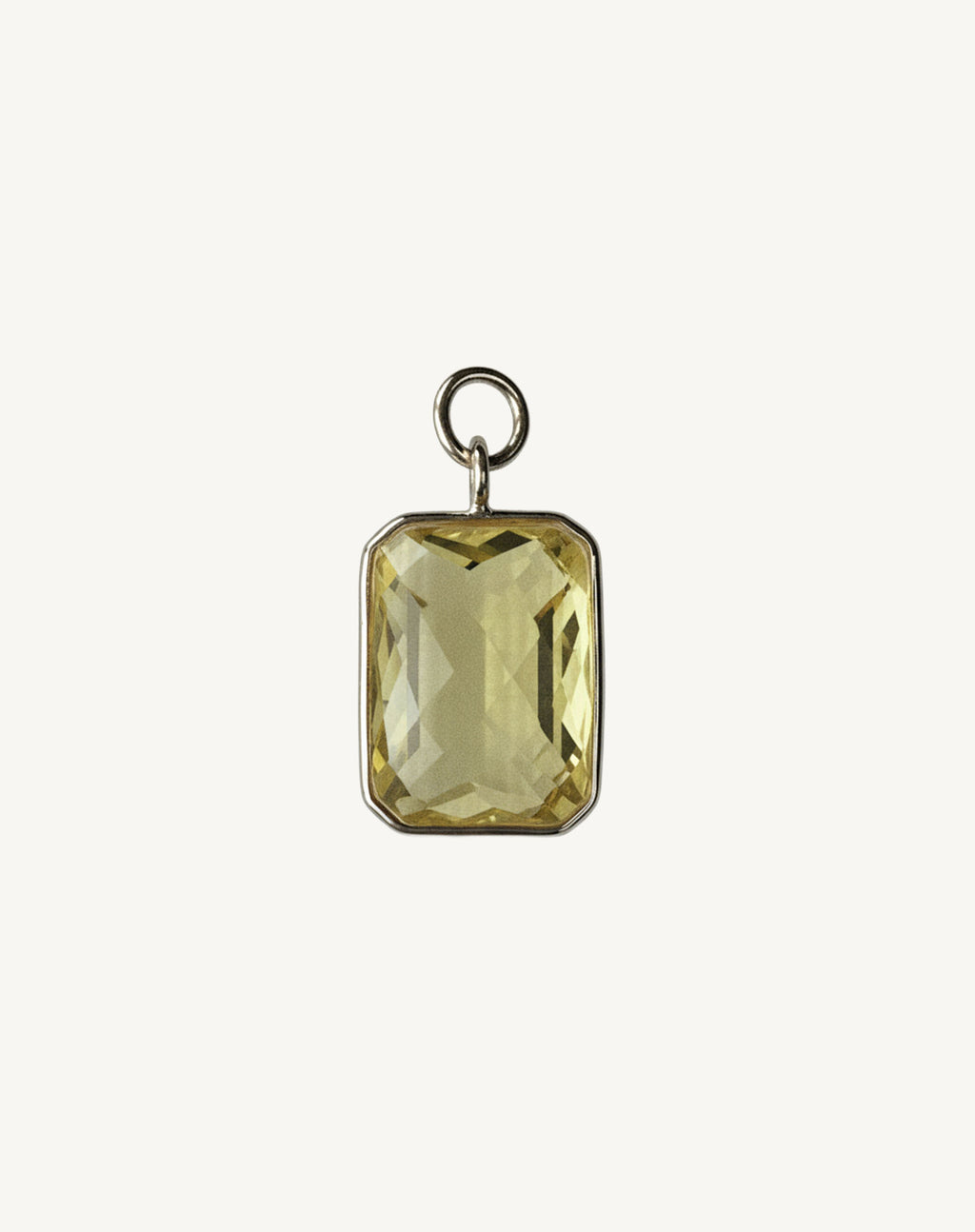 Rectangular stone pendant