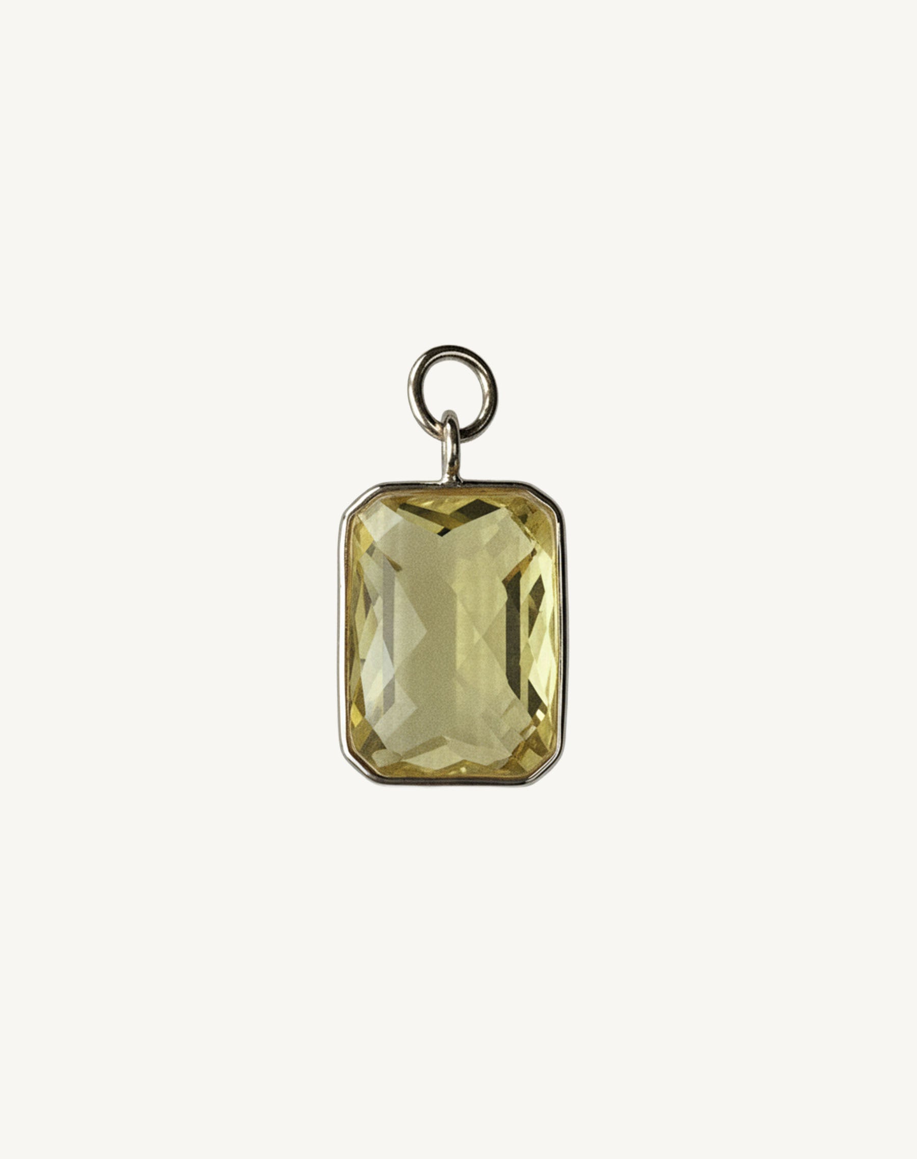 Rectangular stone pendant
